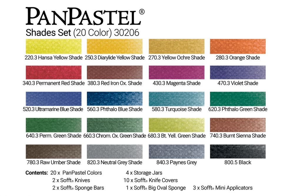 PanPastel 30206 Shades (20 Кольорів)