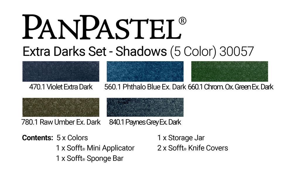 PanPastel 30057 Extra Dark Shades - Shadows (5 Кольорів)