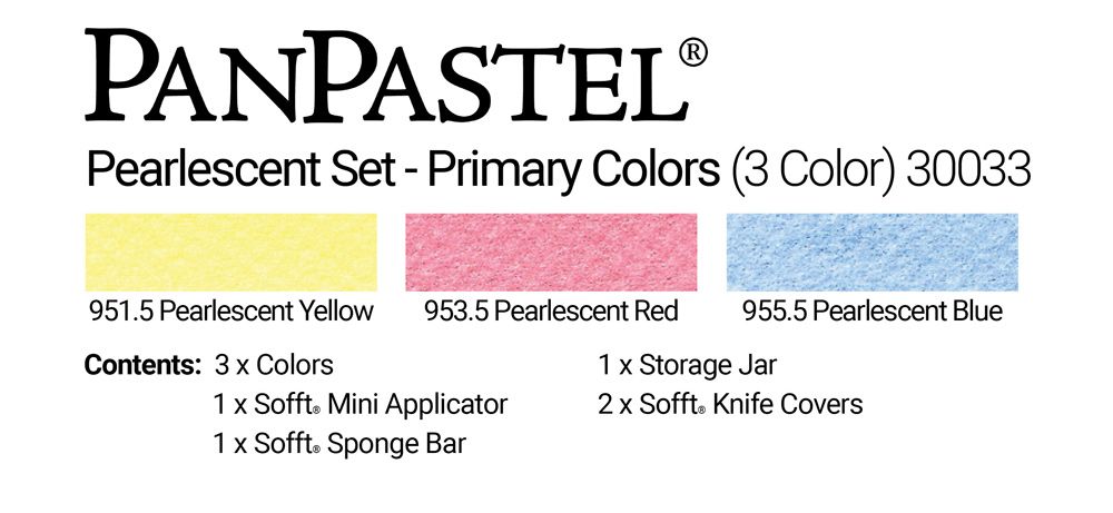 PanPastel 30033 Pearlescents - Primary (3 Кольори)
