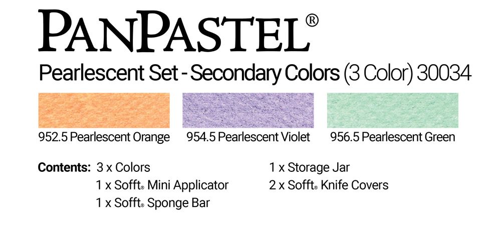 PanPastel 30034 Pearlescents - Secondary (3 Кольори)
