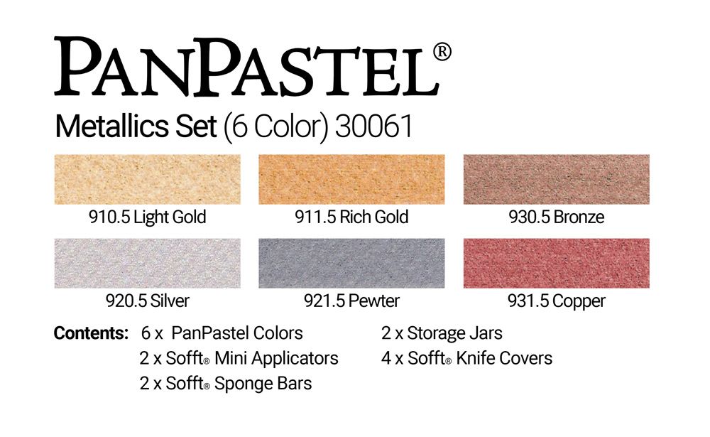 PanPastel 30061 Metallics (6 Кольорів)