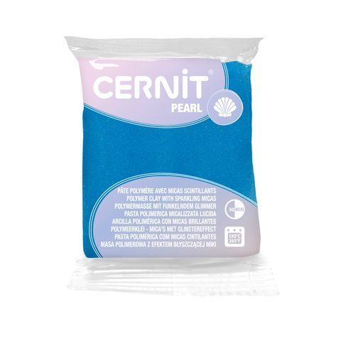 Полімерна глина Cernit Pearl Blue (200), 56 г &mdash; фото в Let's Make Dolls