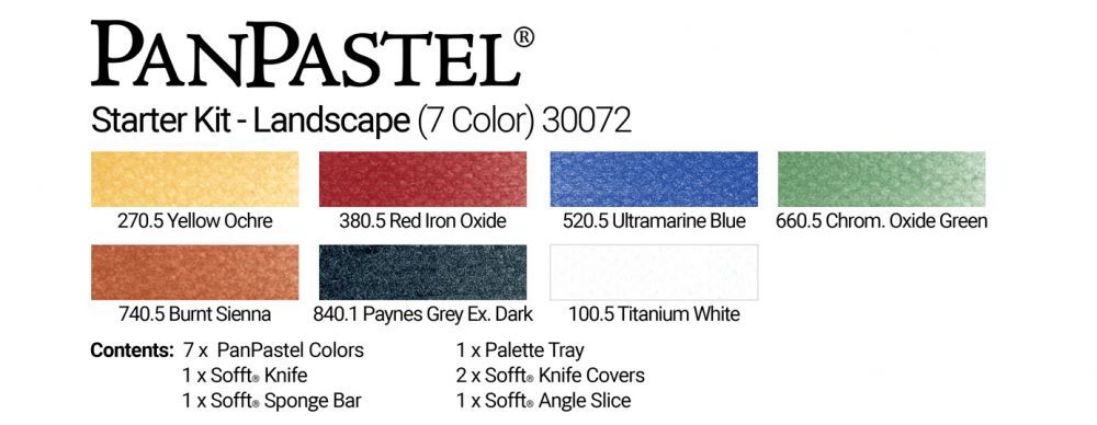 PanPastel 30072 Starter Kit - Landscape (7 Кольорів)