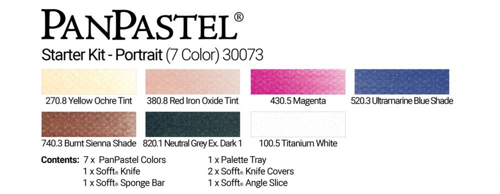 PanPastel 30073 Starter Kit - Portrait (7 Кольорів)