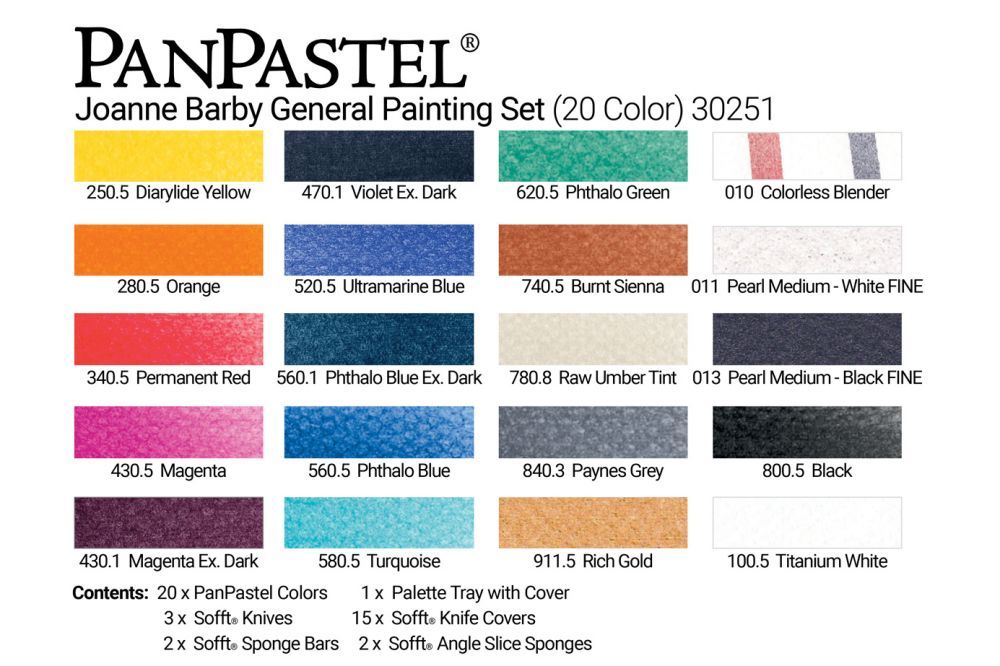 PanPastel 30251 Joanne Barby General Painting Set (20 Кольорів)