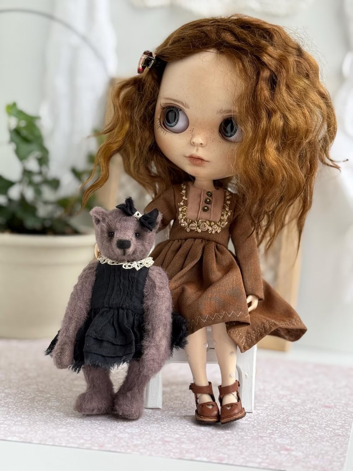 Celeste Miniature Lavender Bear &mdash; фото в Let's Make Dolls