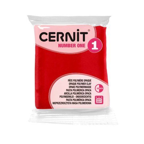 Полімерна глина Cernit Number One Xmas Red, 56 г &mdash; фото в Let's Make Dolls