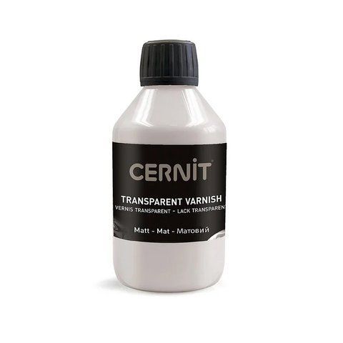 Лак матовий для полімерної глини Cernit Transparent Matt Varnish, 250 мл &mdash; фото в Let's Make Dolls