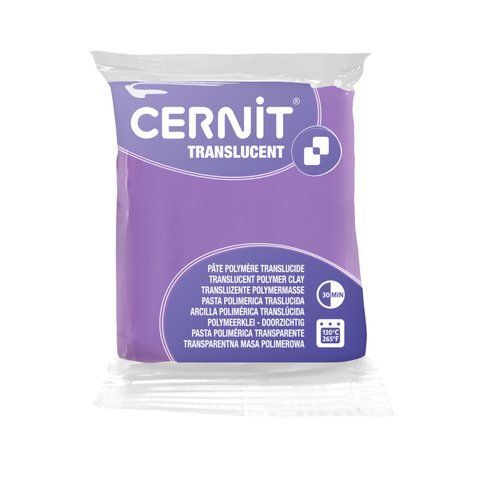 Полімерна глина Cernit Translucent Violet 900, 56 г &mdash; фото в Let's Make Dolls