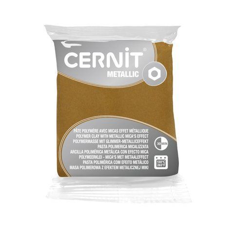 Полімерна глина Cernit Metallic Rich Gold (053), 56 г &mdash; фото в Let's Make Dolls