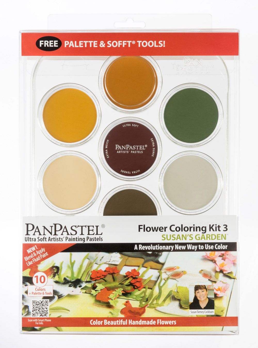 PanPastel 30117 Susan's Garden Flower Coloring Kit No. 3 (10 Кольорів)