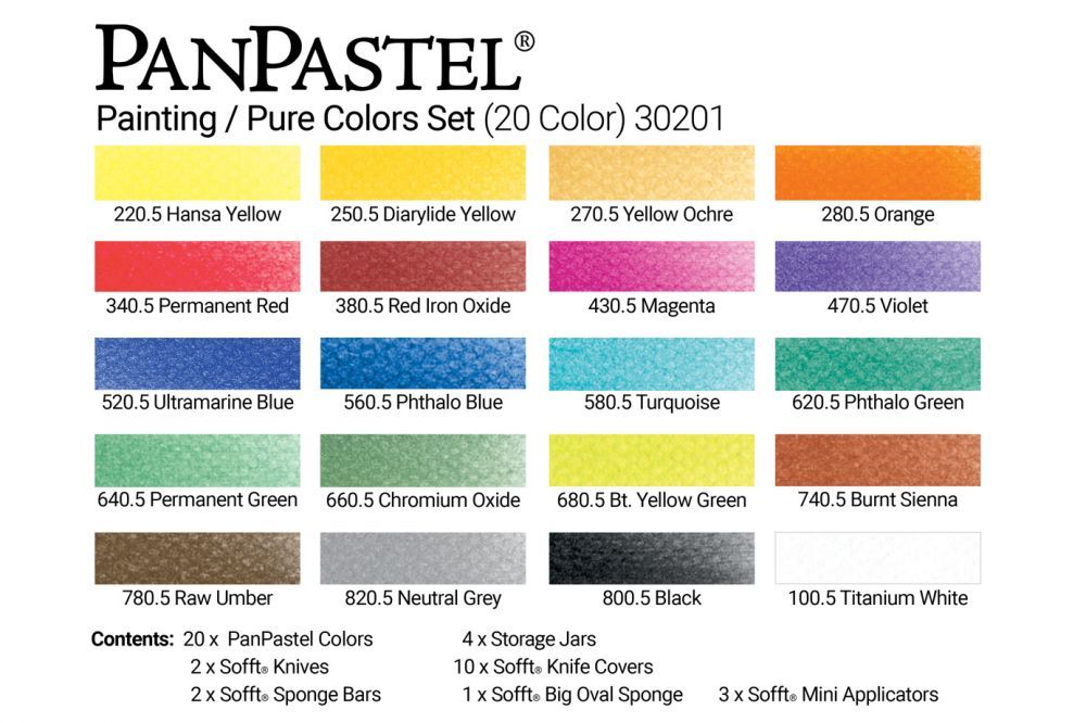 PanPastel 30201 Pure Colors/Painting (20 Кольорів)
