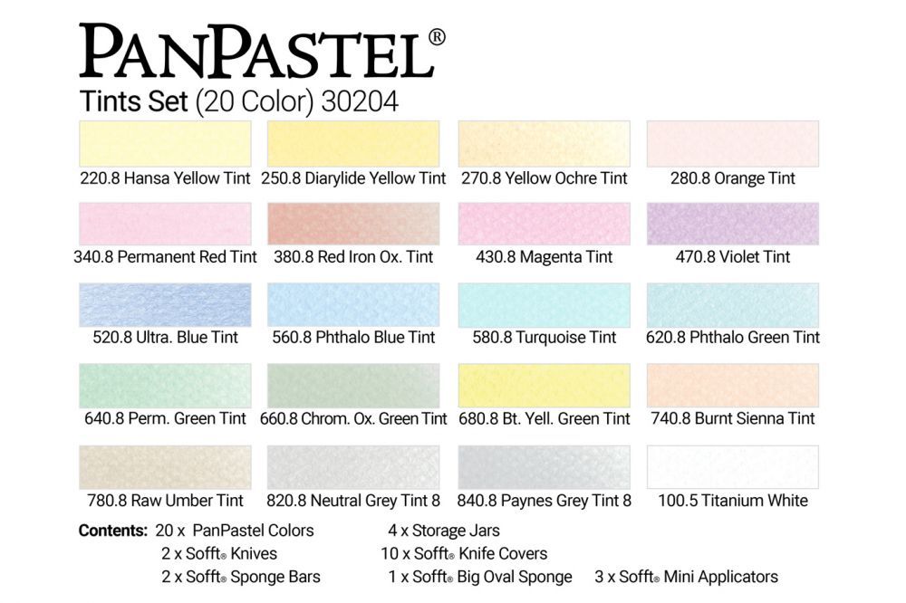PanPastel 30204 Tints (20 Кольорів)