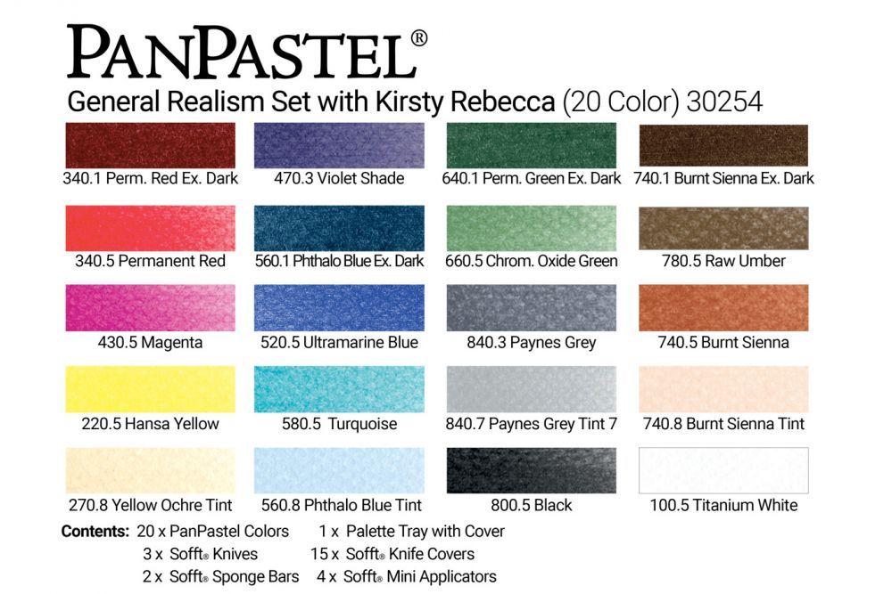 PanPastel 30254 General Realism - Kirsty Rebecca Kit (20 Кольорів)