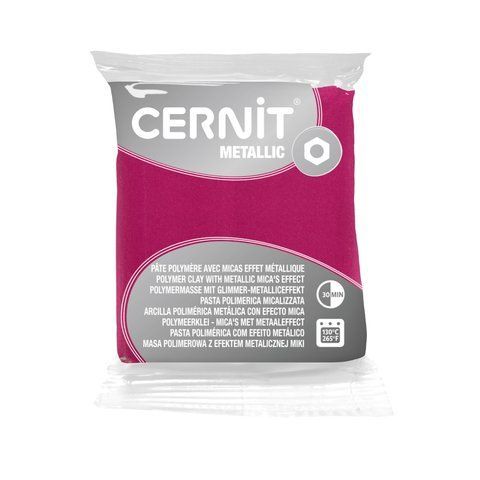 Полімерна глина Cernit Metallic Magenta (460), 56 г &mdash; фото в Let's Make Dolls