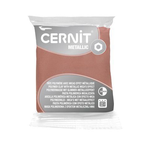 Полімерна глина Cernit Metallic Pink Gold (052), 56 г &mdash; фото в Let's Make Dolls