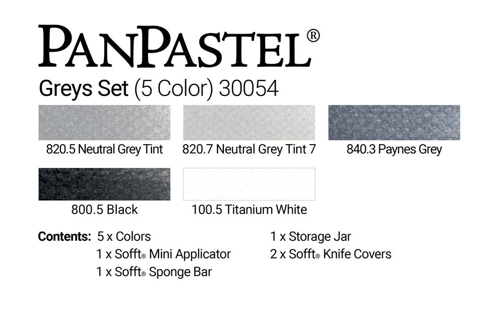 PanPastel 30054 Greys (5 Кольорів)